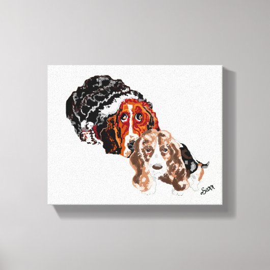 キャンバス：怠惰な日 キャンバスプリント (正面)