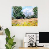 キャンバス – 水彩画 – ART BY HARRIET DAVIDSHN ポスター (ホームオフィス)