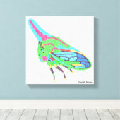 キャンバス（白） - Oak Treehopper キャンバスプリント (インサイチュ (ウッドフロア))