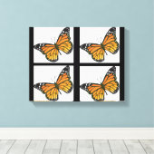 キャンバス（蝶） キャンバスプリント (インサイチュ (ウッドフロア))