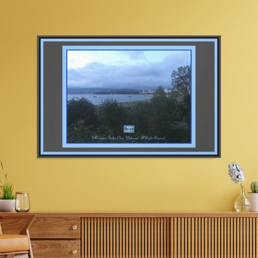 キャンバスBl/グレー(WaterFront106)RFPMDesigns ©️ 2019/24 キャンバスプリント (インサイチュ (リビング))