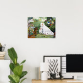 キャンバーパピーズの庭、水彩レプロダック ポスター (ホームオフィス)