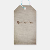 キャンバ素朴スカスタムギフトラベル ギフトタグ (裏面)