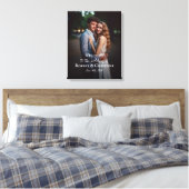 キャンバ結婚スに写真が付いたウェルカムサイン キャンバスプリント (インサイチュ (寝室))