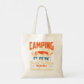 キャンパおもしろいーキャンプ用ことわざとキャンピングギフト  トートバッグ (裏面)