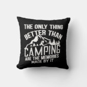 キャンパおもしろいースローガン夏キャンプ引用文 クッション (正面)