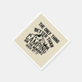 キャンパおもしろいースローガン夏キャンプ引用文 スタンダードカクテルナプキン (角)