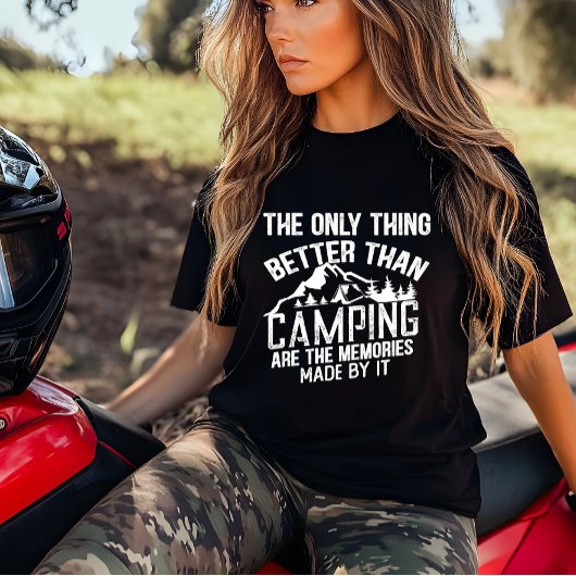 キャンパおもしろいースローガン夏キャンプ引用文 Tシャツ