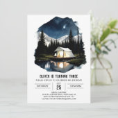 キャンパスインザマウンテンズ誕生日招待状 招待状 (スタンド正面)