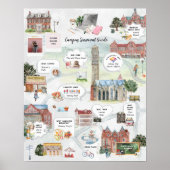 キャンパスサバイバルガイド | 大学おもしろい学生ギフト ポスター (正面)