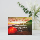 キャンパスファミリ懇親会日付テンプレートの保存 案内ポストカード (スタンド正面)