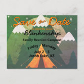 キャンパスファミリ懇親会日付テンプレートの保存 案内ポストカード (正面)