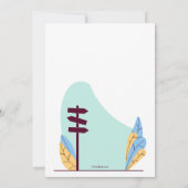 キャンパス到着幹線パーティの招待状 招待状 (裏面)