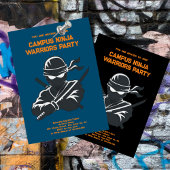 キャンパス忍者おもしろい暗号フライアント招待状カード セーブザデート