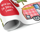 キャンパパーソナライズされたーズクリスマス ラッピングペーパー (ロールコーナー)