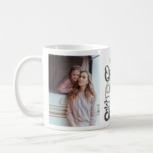 キャンパパーソナライズされたー引用文の写真クイーン コーヒーマグカップ (左)