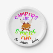 キャンパパーソナライズされたー ペーパープレート (正面)