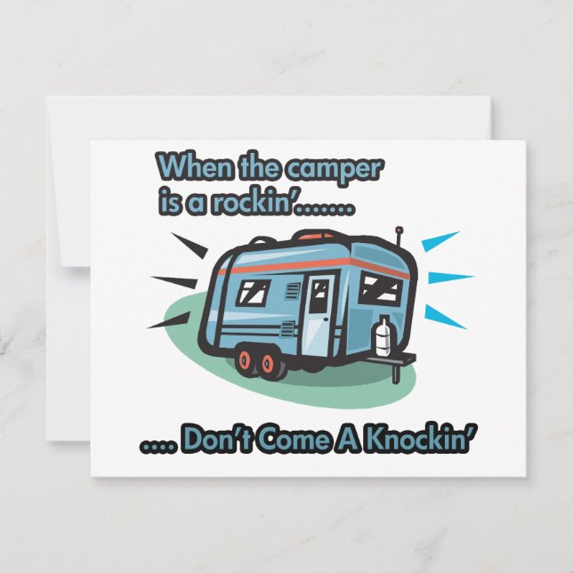 キャンパーが岩のように揺れている時 (正面)