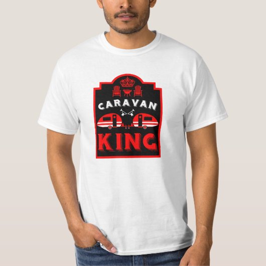キャンパーのためのキャラバンキングギフト Tシャツ (正面)