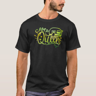 キャンパーのキャンプクイーンがあなたのお嬢さんのために Tシャツ