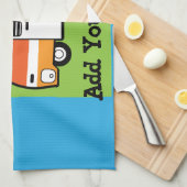 キャンパーのクイーンおもしろい- Camping RVキャラバンドー キッチンタオル (四つ折り)