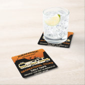 キャンパーのクイーン – キャンピおもしろいングRVキャラバン スクエアペーパーコースター (インサイチュ)