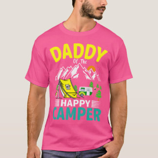 キャンパーのパパ 1歳の誕生日 ファミリーキャンプ Tシャツ