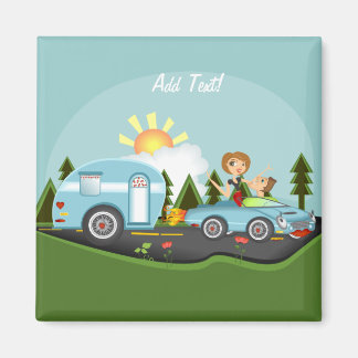 キャンパーの夢の生活 マグネット