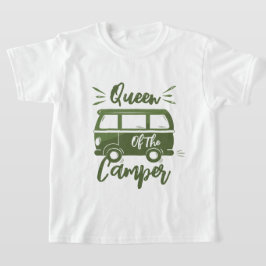 キャンパーの女王、キャンパーの女王のためのギフト Tシャツ
