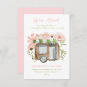 キャンパーの移動中のアナウンス 招待状 (正面/裏面)