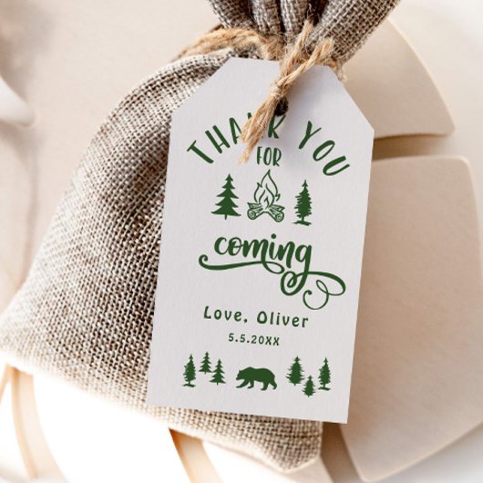 キャンパーの誕生日パーティー1つ ギフトタグ