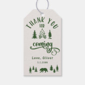 キャンパーの誕生日パーティー1つ ギフトタグ (正面)