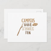 キャンパーはsの多くのおもしろいを持つ ポストカード (正面/裏面)