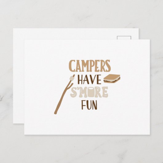 キャンパーはsの多くのおもしろいを持つ ポストカード (正面/裏面)