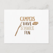 キャンパーはsの多くのおもしろいを持つ ポストカード (正面)