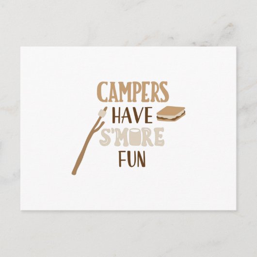 キャンパーはsの多くのおもしろいを持つ ポストカード (正面)