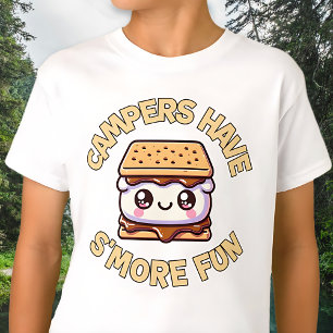 キャンパーはs'moreおもしろいパニーかわいい tシャツ