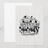 キャンパーへのギフト アドベンチャーへの期待 招待状 (正面/裏面)
