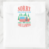 キャンパーを駐車する時に私が言ったことをキャンピングごめんなさい スクエアシール (バッグ)