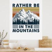 キャンパーギフト |むしろ山の誕生日 ポスター (キッチン)