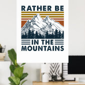 キャンパーギフト |むしろ山の誕生日 ポスター (ホームオフィス)