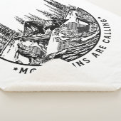 キャンパーギフト |山が誕生日 シェルパブランケット (3/4)