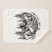 キャンパーギフト |山が誕生日 シェルパブランケット (正面(横))