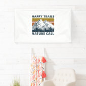 キャンパーギフト | Happy Trails自然コール誕生日 横断幕 (インサイチュ)