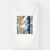 キャンパーギフト | Happy Trails自然コール誕生日 横断幕 (縦)