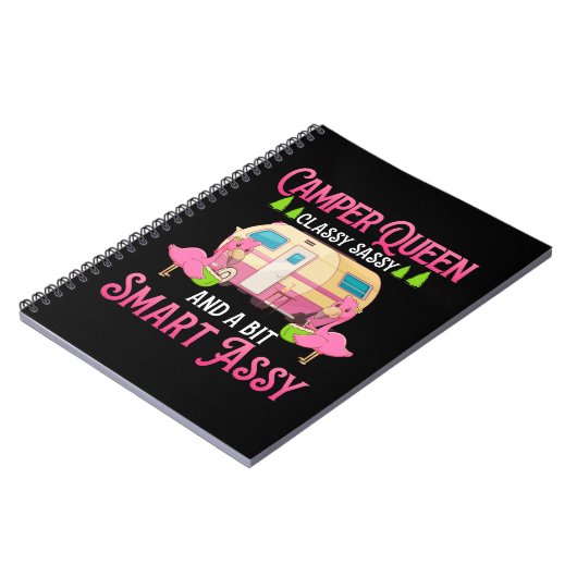 キャンパークイーンクラッシー頭が切れる女子おもしろい女子 ノートブック (左側)