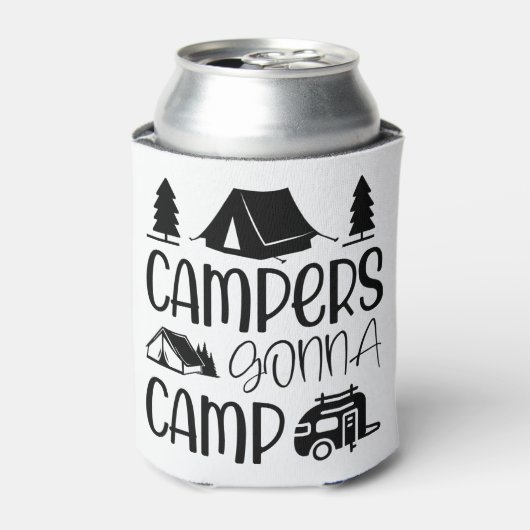 キャンパーズウィングキャンプラブキャンピング 缶クーラー (缶正面)