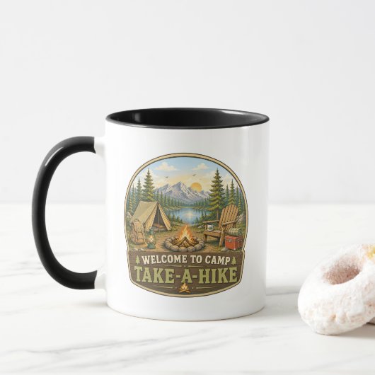 キャンパーズ コーヒーマグ "Camp Take-A-Hike" マグカップ (ドーナツ)