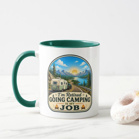 キャンパーズ コーヒーマグ I'm Retired! マグカップ (ドーナツ)