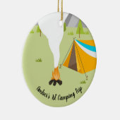 キャンパーソナライズされたピングテーマ セラミックオーナメント (右)